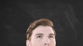 Animation of mathematical formulae and data processing over businessman. Global business, finances, computing and data processing concept digitally generated video. - Powered by Shutterstock - Get 15% off with code: PIKWIZARD15