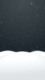 Winter snowy hills with fireworks celebration animation background. Vertical. - Powered by Shutterstock - Get 15% off with code: PIKWIZARD15