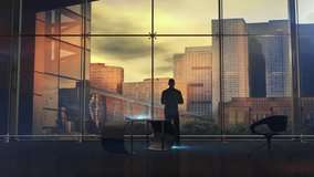 Animated stock market data infographics appear on screen, illustrating financial trends, charts, and analytics for business and investment purposes. - Powered by Shutterstock - Get 15% off with code: PIKWIZARD15