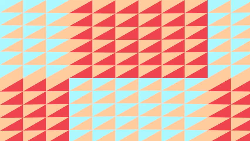 An abstract geometric pattern composed of repeating red and blue triangles, creating a visually engaging and modern background.