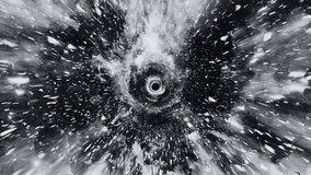 Dramatic Black Hole Vortex With Flying Cosmic Debris - Powered by Shutterstock - Get 15% off with code: PIKWIZARD15