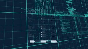 Animation of data processing over liquid blue and black background. global data processing and computing concept digitally generated video. - Powered by Shutterstock - Get 15% off with code: PIKWIZARD15