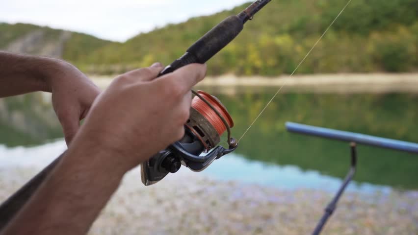 Fishing in Knjazevac Serbia by the River with Scenic Background