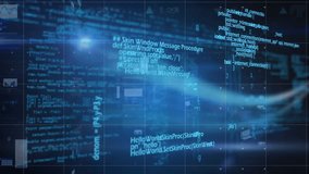 Animation of clock and data processing on screen. Global data processing, digital interface and connections concept digitally generated video. - Powered by Shutterstock - Get 15% off with code: PIKWIZARD15