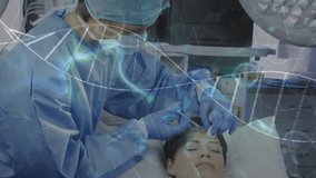 Animation of network of connections over diverse male and female doctors. Business networking connections technology and digital interface concept digitally generated video. - Powered by Shutterstock - Get 15% off with code: PIKWIZARD15