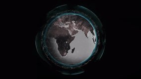 Animation of blue colored programming language over shield around globe and digital clocks. Digitally generated, hologram, globalization, coding, time, countdown, machine learning, technology. - Powered by Shutterstock - Get 15% off with code: PIKWIZARD15