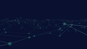 Animation of network of connections and data processing over city on black background. global business, finances, connections and digital interface concept digitally generated video. - Powered by Shutterstock - Get 15% off with code: PIKWIZARD15