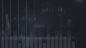 Animation of network of profile icon and neon ticking clock against statistical data processing. Global networking and business technology concept - Powered by Shutterstock - Get 15% off with code: PIKWIZARD15