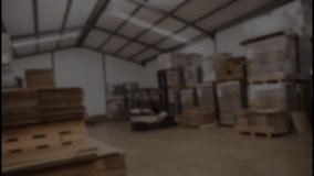 Animation of multiple graphs, trading board over cardboard boxes in warehouse. Digital composite, multiple exposure, report, business, stock market, inventory, shipping and distribution concept. - Powered by Shutterstock - Get 15% off with code: PIKWIZARD15