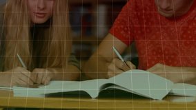 Animation of text with globe and network of connections. Global digital interface technology and networking concept digitally generated video. - Powered by Shutterstock - Get 15% off with code: PIKWIZARD15