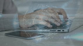 Animation of security padlock over businessman using numbers security padlock security using payment terminal. Global connections data processing digital interface and technology concept digitally - Powered by Shutterstock - Get 15% off with code: PIKWIZARD15