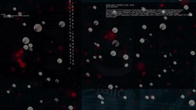 Animation of data processing and dots of light on black background. Data processing, computers and technology concept digitally generated video. - Powered by Shutterstock - Get 15% off with code: PIKWIZARD15