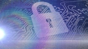 Animation of colorful circles and binary coding over students circuit board. Global connections technology and digital interface concept digitally generated image. - Powered by Shutterstock - Get 15% off with code: PIKWIZARD15