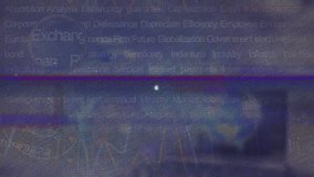 Animation of network of connections over data processing. Global business and digital interface concept digitally generated video. - Powered by Shutterstock - Get 15% off with code: PIKWIZARD15