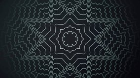 Minimalist 4K animation of a pulsating star. A contoured kaleidoscope on a dark background. This seamless loop is ideal for VJing, techno music, and futuristic intros - Powered by Shutterstock - Get 15% off with code: PIKWIZARD15