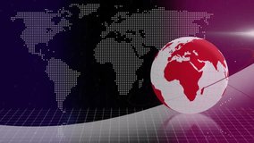 Animation of globe and world map over data processing on black background. Global technology, computing and digital interface concept digitally generated video. - Powered by Shutterstock - Get 15% off with code: PIKWIZARD15