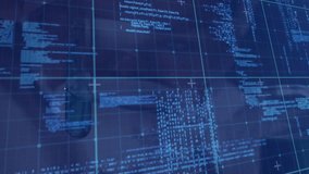 Animation of clock ticking and dna strand over data processing on grid. Global science, computing and data processing concept digitally generated video. - Powered by Shutterstock - Get 15% off with code: PIKWIZARD15