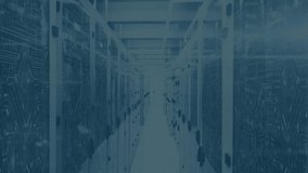 Animation of data processing with 5g text over server room. Global technology, computing and digital interface concept digitally generated video. - Powered by Shutterstock - Get 15% off with code: PIKWIZARD15