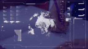 Animation of data processing over hand writing in classroom. Global education and digital interface concept digitally generated video. - Powered by Shutterstock - Get 15% off with code: PIKWIZARD15