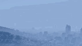 Financial chart overlay being displayed over skyline, featuring line graphs and percentage labels. Finance, data visualization, business analytics, modern architecture, urban landscape, technological, - Powered by Shutterstock - Get 15% off with code: PIKWIZARD15