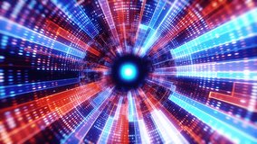 Futuristic Digital Data Tunnel Loop with Neon Light Particles and Cyber Technology Motion Background - Powered by Shutterstock - Get 15% off with code: PIKWIZARD15
