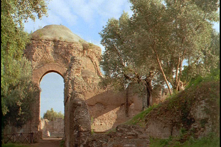 MS ruins of free standing archway on the grounds of Hadrian