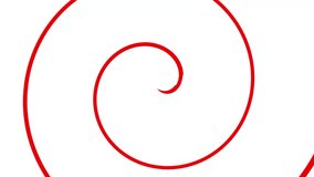A mesmerizing abstract pattern in the form of a red rotating spiral on a pure white background, creating a breathtaking visual effect. - Powered by Shutterstock - Get 15% off with code: PIKWIZARD15