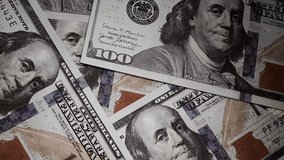 3D Animation of US Dollar Banknotes Rotating with Slow Camera Rise, Wealth, Finance, Economy and Investment Concept - Powered by Shutterstock - Get 15% off with code: PIKWIZARD15