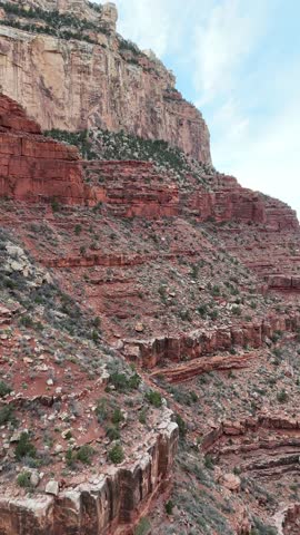 Grand Canyon National Park Aerial, Vertical 4K