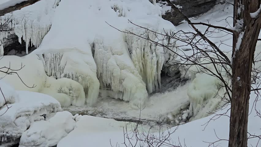 Beautiful Kabir Kuba falls in Wendake,  near quebec city.