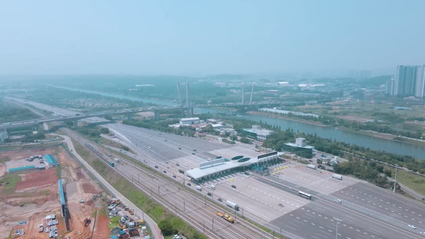 Incheon International Airport Tollgate Aerial View of Incheon International Airport Expressway