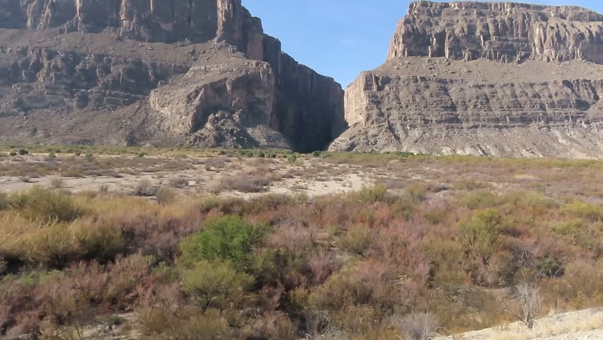 Santa Elena Canyon mountains and hills in Big Band National Park. Texas
