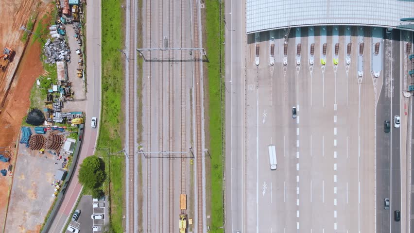 Incheon International Airport Tollgate Aerial View of Incheon International Airport Expressway