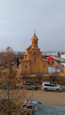 Church of the Holy Virgin of Norabats with drone