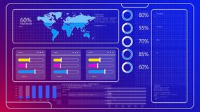 A modern business data screen displays futuristic real-time charts and percentages, visualizing performance metrics and supporting data-driven decision-making in digital business analytics. - Powered by Shutterstock - Get 15% off with code: PIKWIZARD15