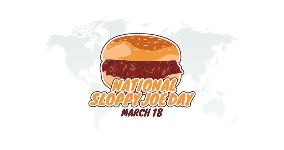 national sloppy joe day motion video, ideal for national sloppy joe day celebration