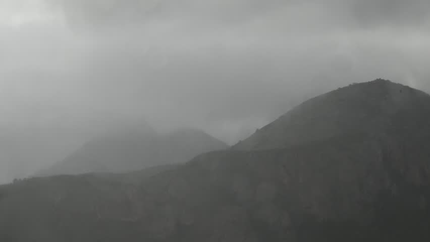 Storm clouds in the Spanish sky, Alicante Province, Costa Blanca, Spain