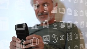 Animation of statistics and data processing over businessman handshake. Digitally generated image. - Powered by Shutterstock - Get 15% off with code: PIKWIZARD15