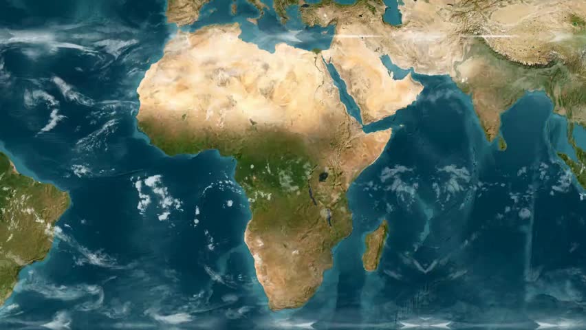 Chad Country Map with Flag Animation 1080p