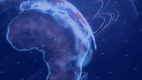 Animation of american flag over globe. global business and digital interface concept digitally generated video. - Powered by Shutterstock - Get 15% off with code: PIKWIZARD15