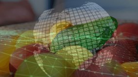 Animation of numbers and globe over hands of caucasian woman typing on laptop. Business and technology concept digitally generated video. - Powered by Shutterstock - Get 15% off with code: PIKWIZARD15