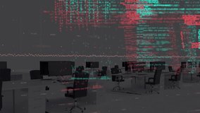 Animation of data processing on digital interface over women running on sports track. Global business digital interface technology and networking concept digitally generated video. - Powered by Shutterstock - Get 15% off with code: PIKWIZARD15