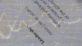 Animation of data processing over white background. Global environment ecology finances business digital interface and technology concept digitally generated video. - Powered by Shutterstock - Get 15% off with code: PIKWIZARD15