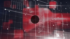 The video shows an animation of a graph interface moving against a green screen. The animation of numbers, globe and connections over cityscape represent a global network, data processing and - Powered by Shutterstock - Get 15% off with code: PIKWIZARD15