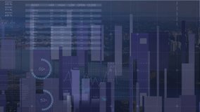 Animation of diverse financial data and graphs over european union flag and cityscape. european economy, finance, politics and technology concept digitally generated video. - Powered by Shutterstock - Get 15% off with code: PIKWIZARD15