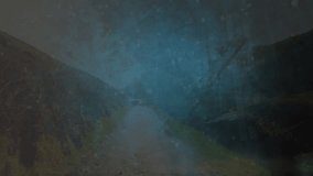 Animation of data processing over road. global business and digital interface concept digitally generated video. - Powered by Shutterstock - Get 15% off with code: PIKWIZARD15