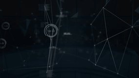 Animation of molecules scope scanning over data processing. Global data research communication and digital interface technology concept digitally generated video. - Powered by Shutterstock - Get 15% off with code: PIKWIZARD15