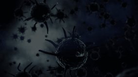 Animation of data processing over virus cells. Global covid 19 pandemic and digital interface concept digitally generated video. - Powered by Shutterstock - Get 15% off with code: PIKWIZARD15