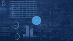 Animation of musical note and mobile icon's network connecting with lines against graph data. Digital composite, multiple exposure, connect the dots, telecommunication, social media, music, growth. - Powered by Shutterstock - Get 15% off with code: PIKWIZARD15
