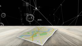 Animation of data processing and map on black background. global business and digital interface concept digitally generated video. - Powered by Shutterstock - Get 15% off with code: PIKWIZARD15